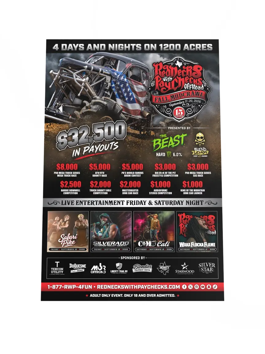 15 Years of Mud & Mayhem Limited Edition Poster (image 1 of 4)